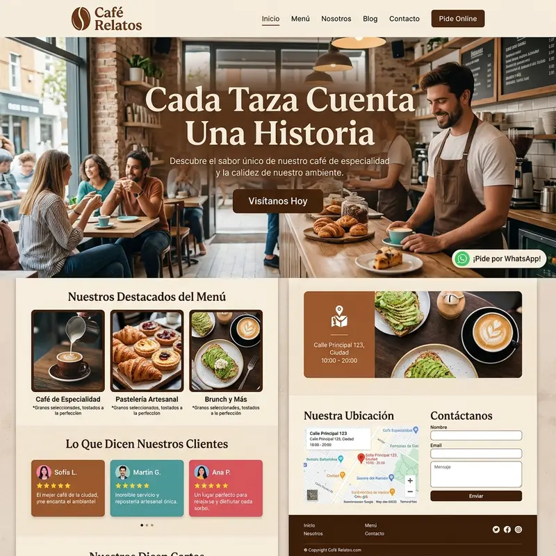 Plantilla Cafetería